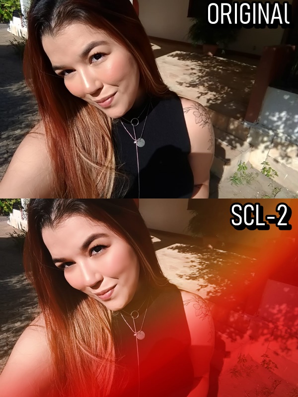 Antes e depois da edição