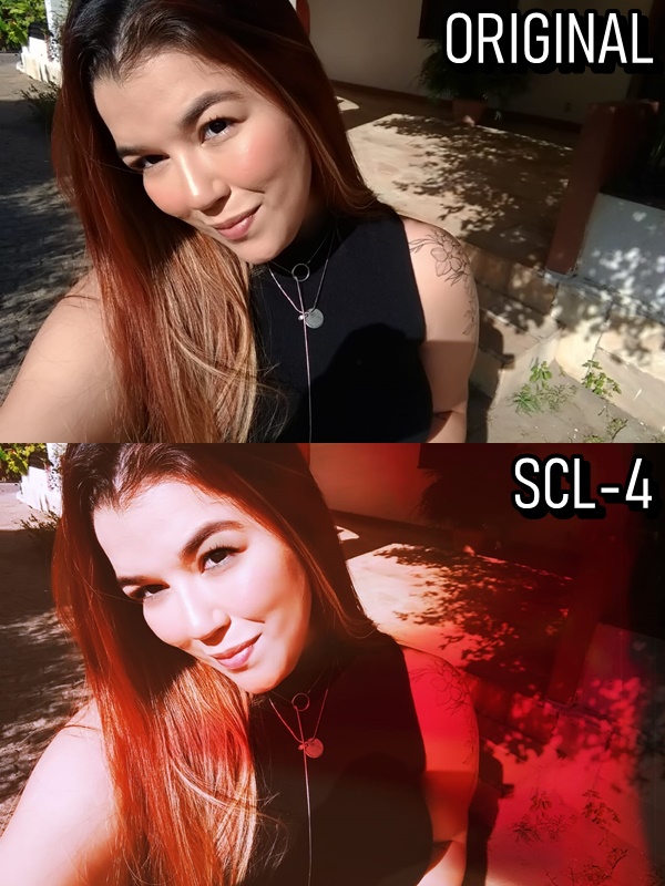 Antes e depois da edição