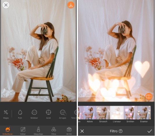 Conoce LOVE: los filtros más cute de AirBrush 04