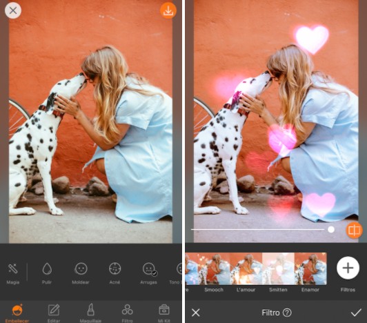 Conoce LOVE: los filtros más cute de AirBrush 05