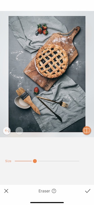 blueberry pie on cutting board