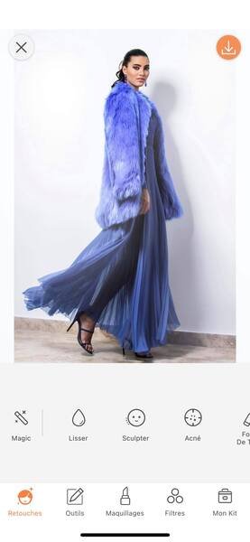 Un look de Fashion Week avec AirBrush13