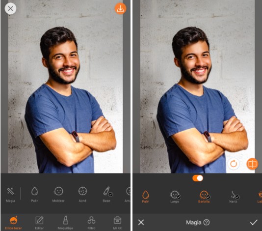 Hombre con los brazos cruzados y sonriendo a la foto.