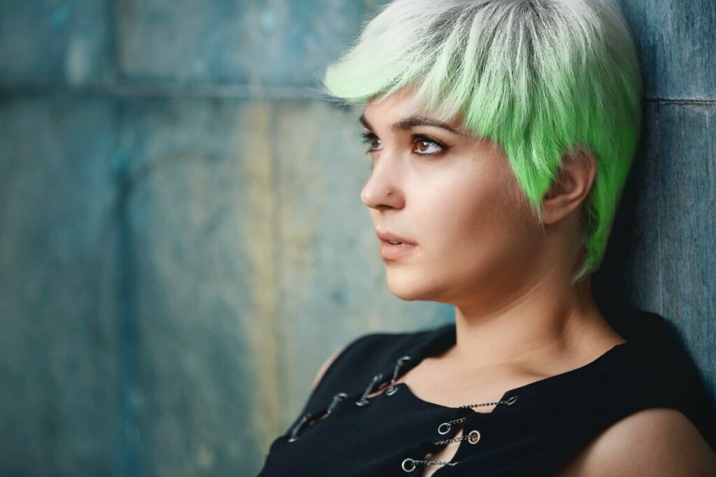 Olympics edit using green hair dye