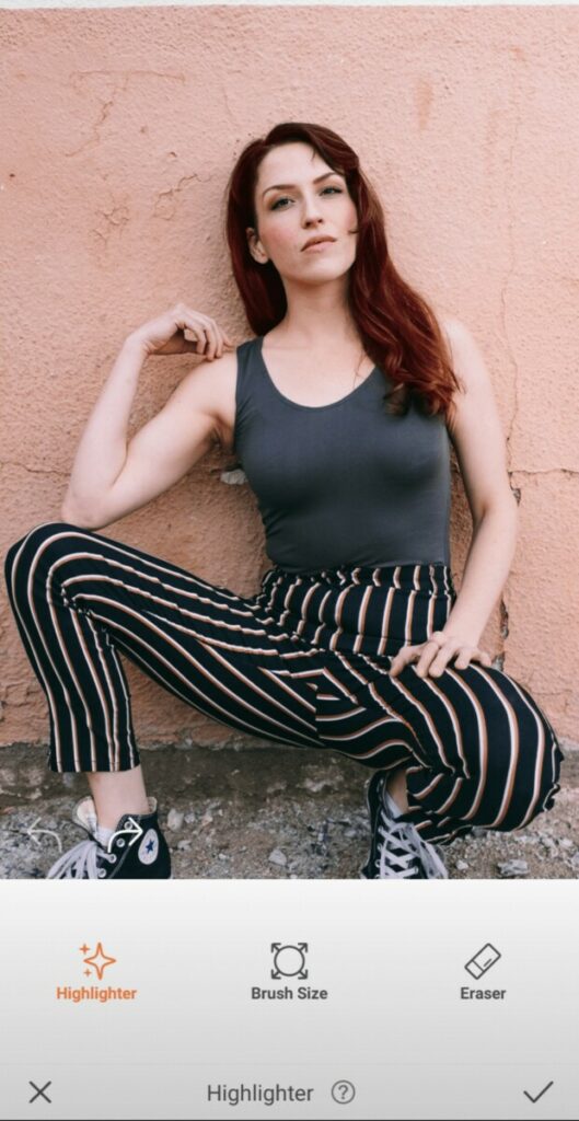 Black widow edit of woman with red hair