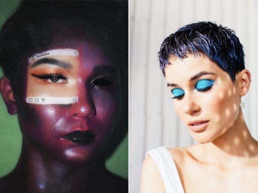 selfies con maquillaje artístico