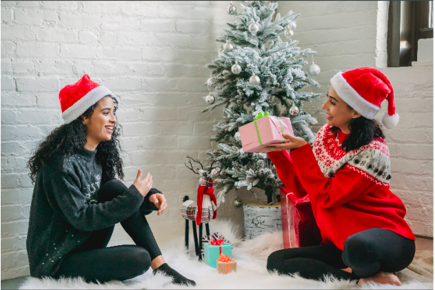 10 Ideas para fotos de Navidad con tu mejor amiga