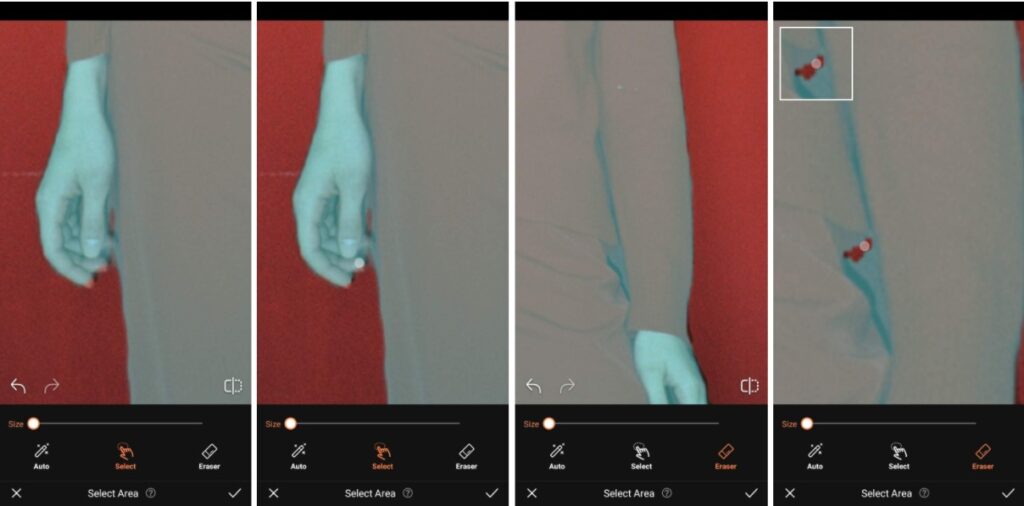 Holiday Photo edit - eraser tool