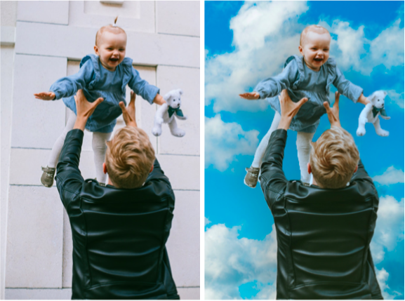 Cómo agregar Fondos para hacer una foto infantil más divertida