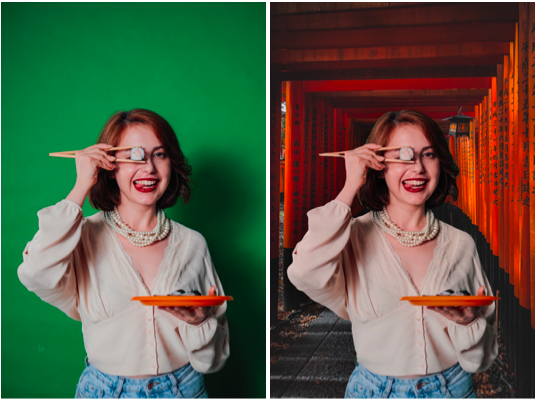 Cómo crear escenarios para tus fotos usando Fondos