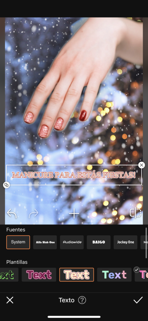 Crea un manicure virtual muy navideño con AirBrush